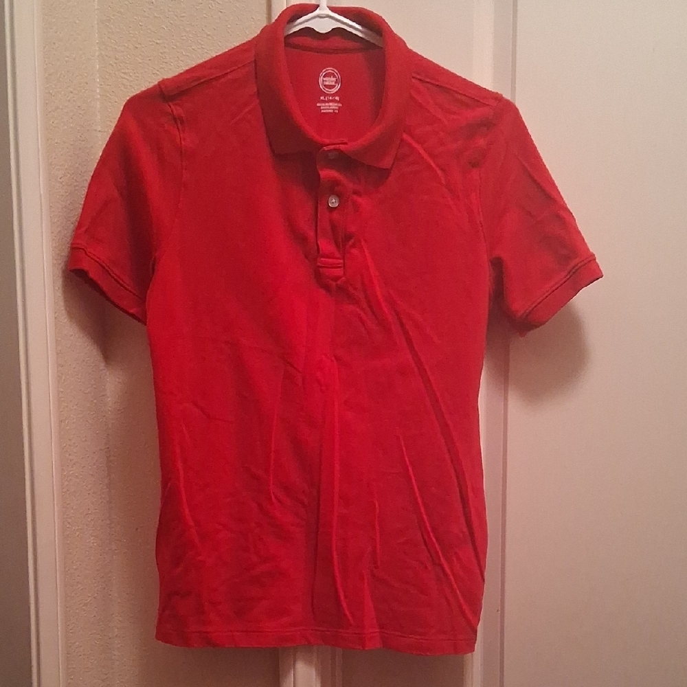 Wonder Nation Red Polo Shirt Classic Short Sleeve